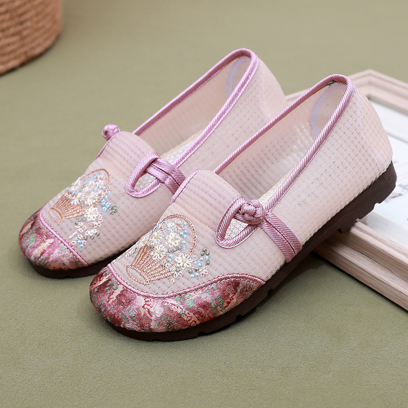 Embroidery Lace - Women's Breathable Embroidered Cloth Shoes Summer