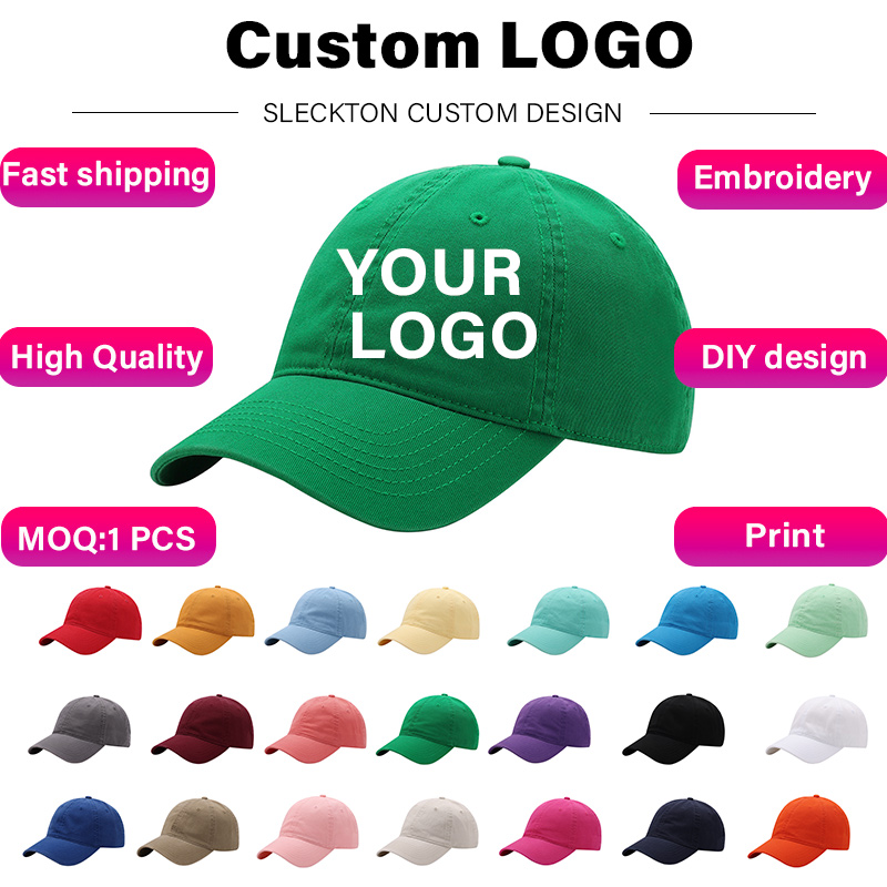 Embroidery Design Logo - SLECKTON Custom Baseball Cap Fashion Letter