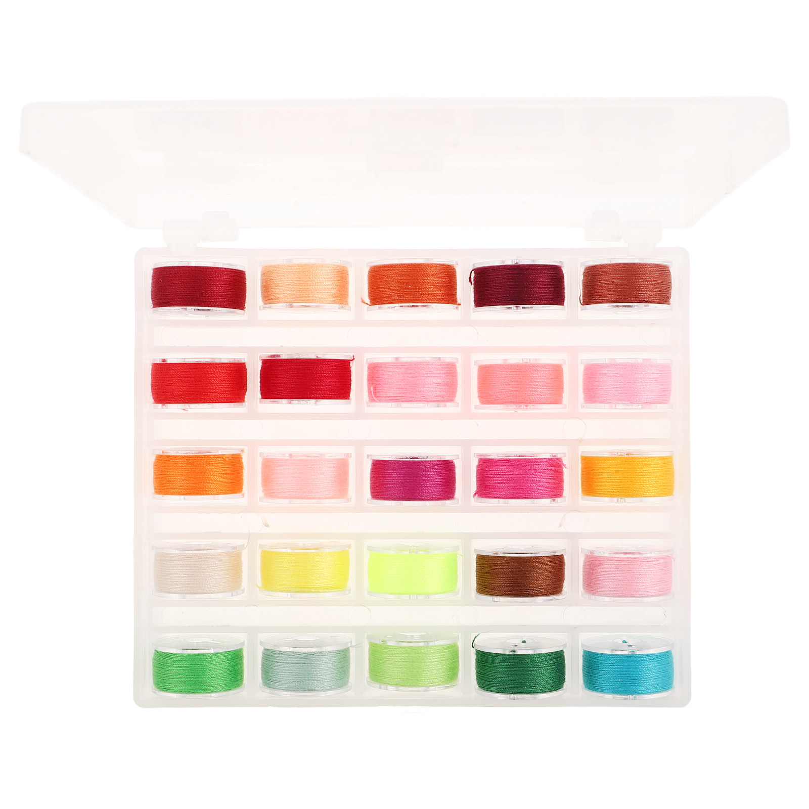Embroidery Threads - 25 Pcs Bobbins and Sewing Threads