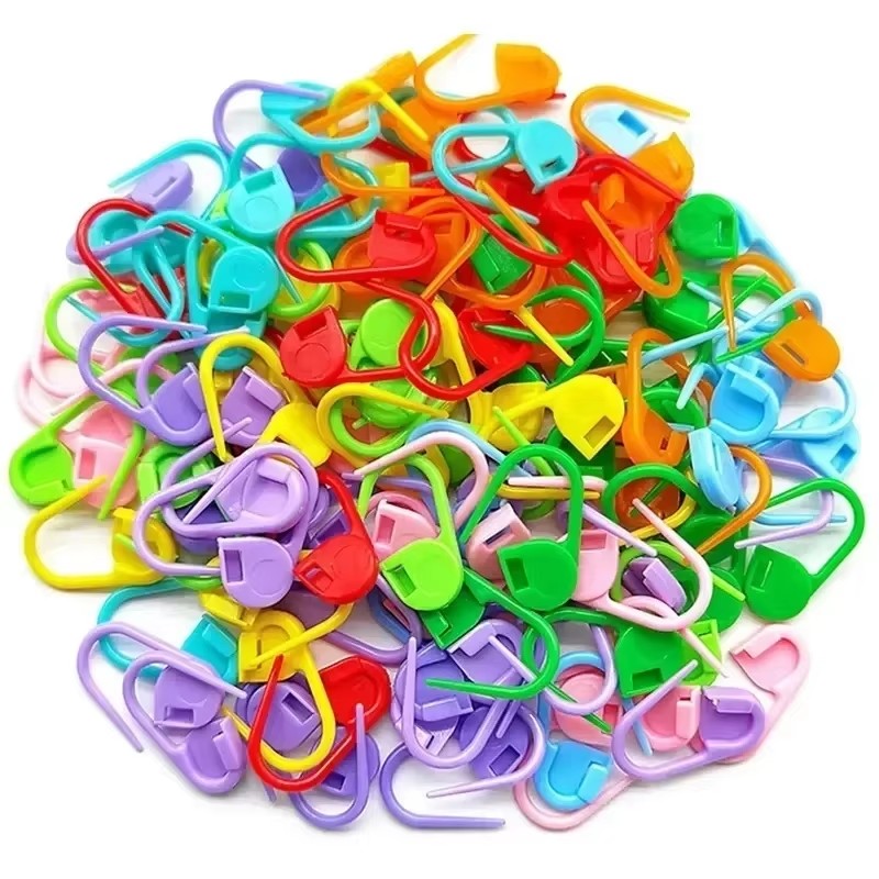 Stitch Marker Ring - Knitting Crochet Markers Locking Stitch Needle