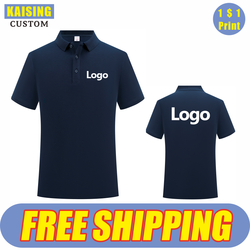Embroidery Design Logo - KAISING High-Quality Pure Cotton Polo Shirt