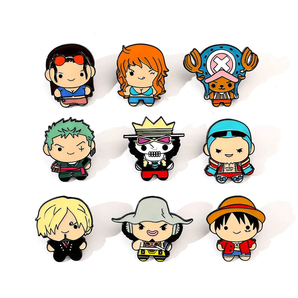 Embroidery Textile - 9 Pcs Creative Cartoon Brooch Anime