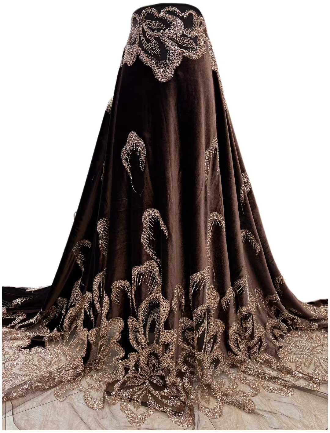 Velvet Fabric Embroidery - African Velvet Beaded Heavy Lace Fabric