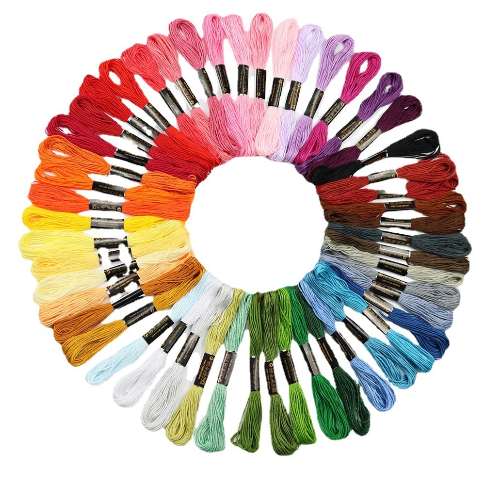 Embroidery Threads - Fixed 50 color cross stitch thread.