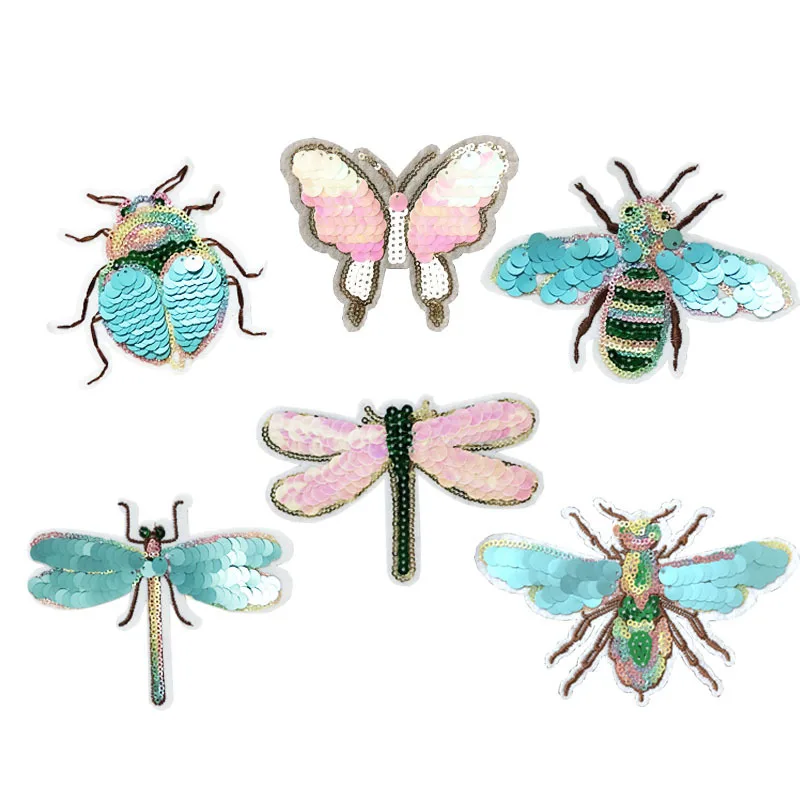 Embroidery Jacket Jeans - Embroidery Sequined Dragonfly Patches for Jeans,sequin