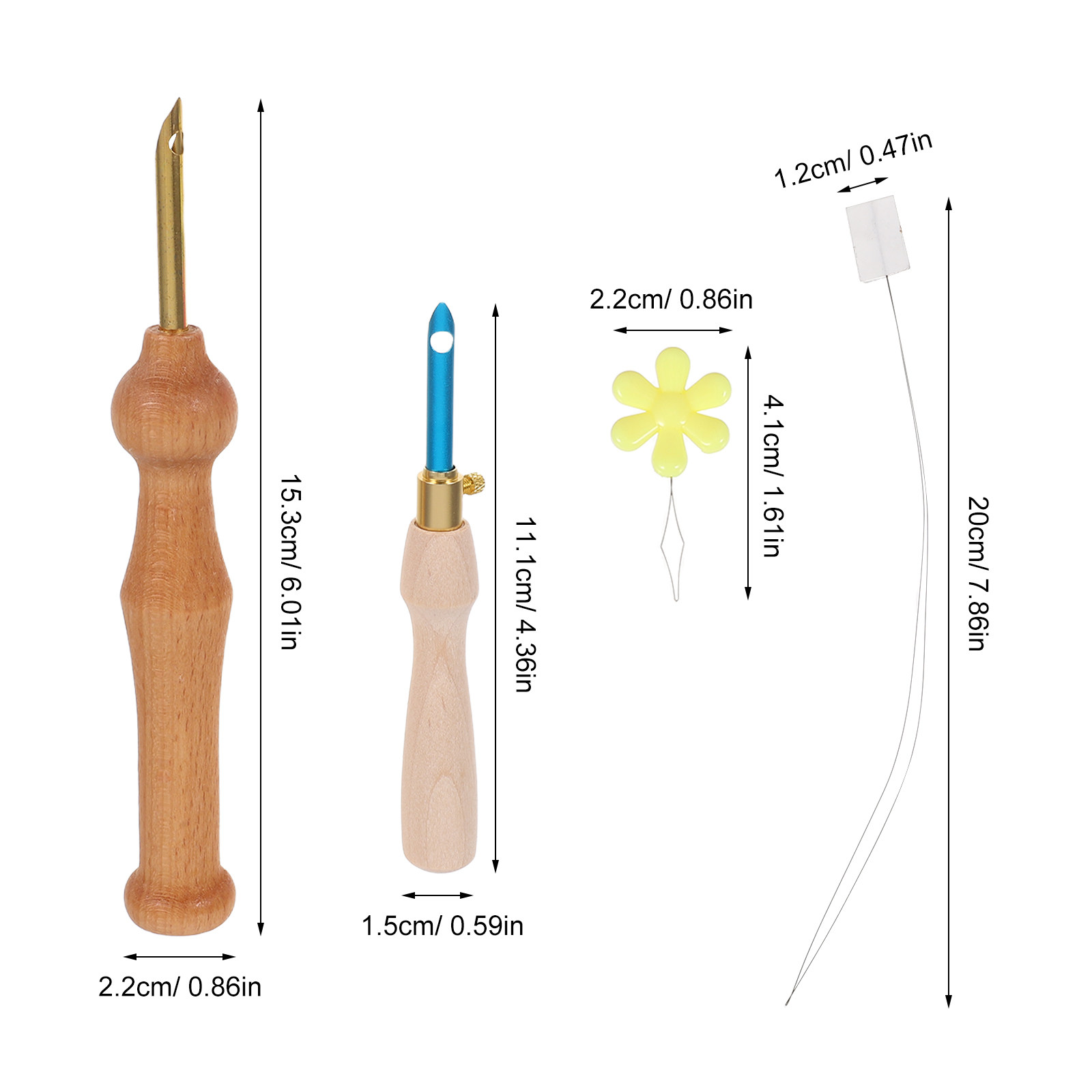 1Set Adjustable Punch Needle T - Punch Needle Handle 评论和价格