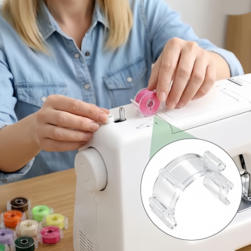 56 pcs Bobbin Clips, Keeps Thr - Embroidery Threads 评论和价格