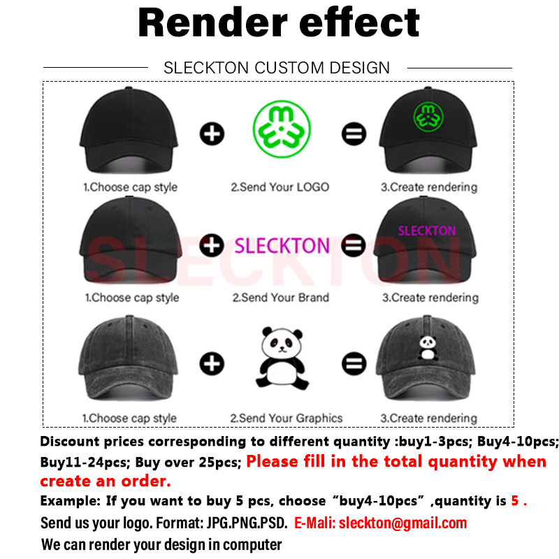 SLECKTON Custom Baseball Cap F - Embroidery Design Logo 评论和价格