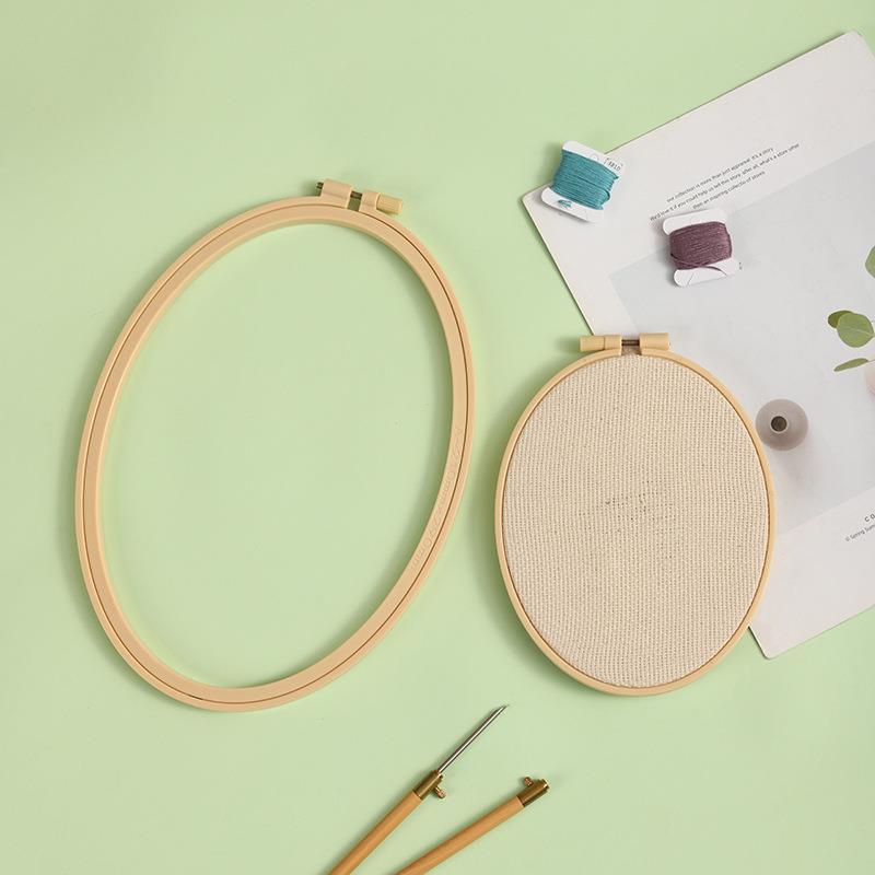 Imitation Bamboo Plastic Oval  - Stitch Marker Ring 评论和价格