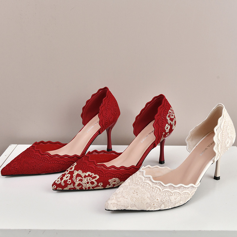 Luxury Red White Lace Embroide - Embroidery Lace 评论和价格