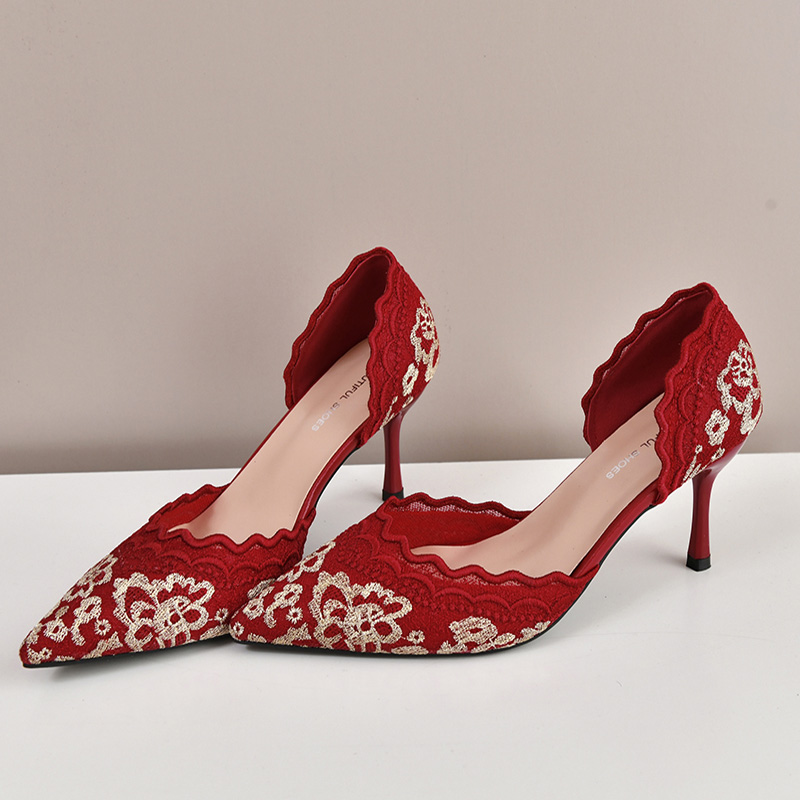 Luxury Red White Lace Embroide - Embroidery Lace 评论和价格