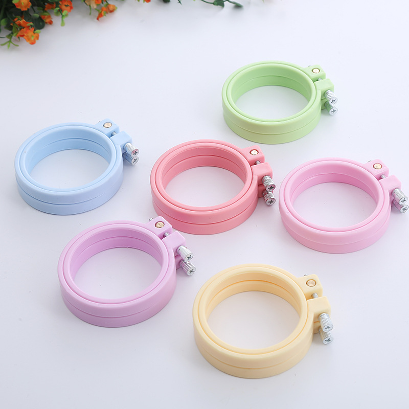 DIY ABS Plastic Embroidery Hoo - Stitch Marker Ring 评论和价格