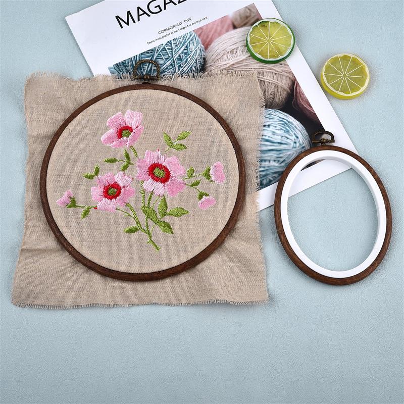 Sewing Tool Round Oval Wooden  - Stitch Marker Ring 评论和价格