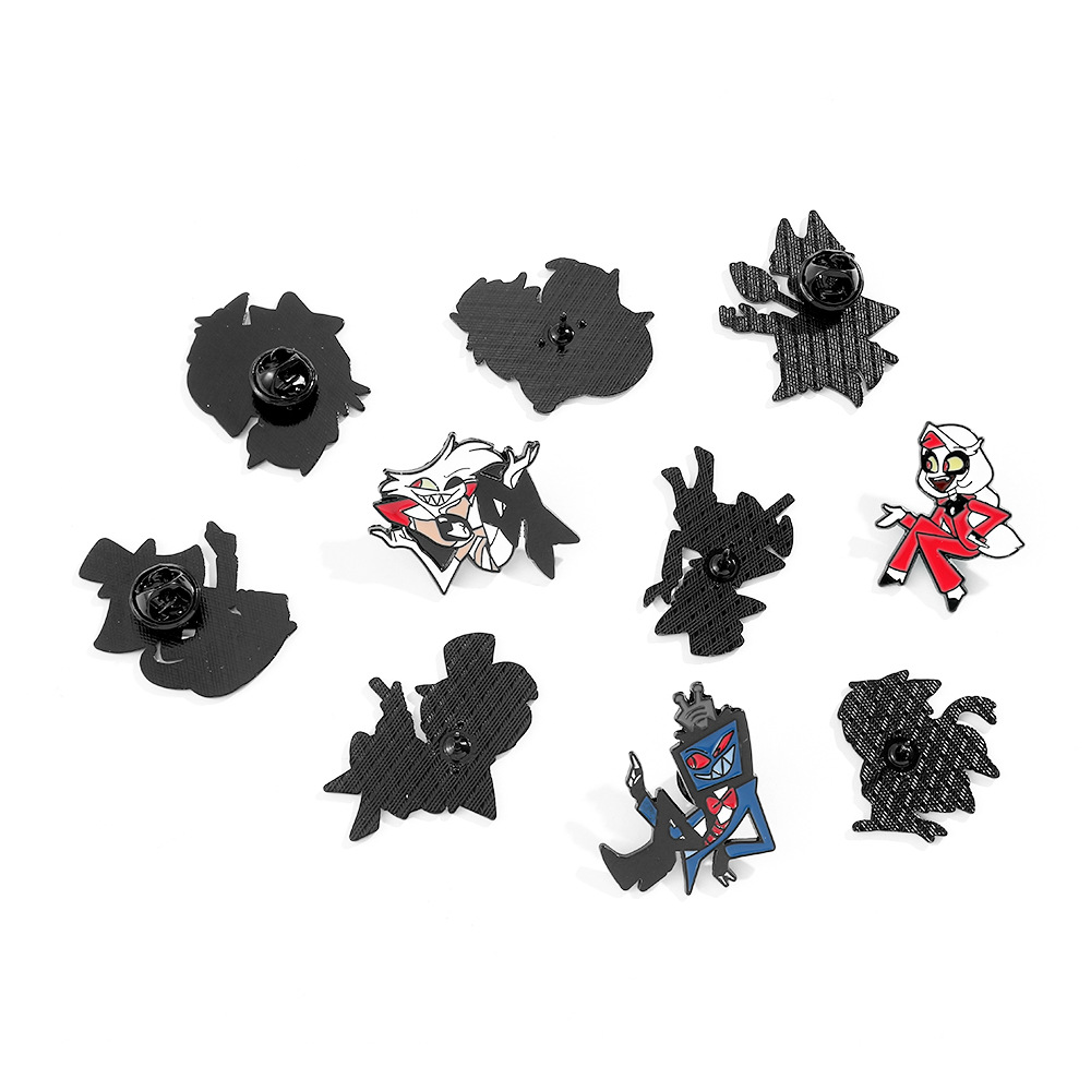 Hazbin Hotel Enamel Pin Brooch - Embroidery Textile 评论和价格