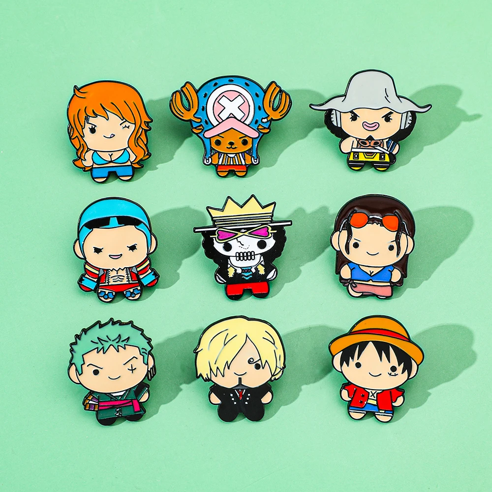 9 Pcs Creative Cartoon Brooch  - Embroidery Textile 评论和价格