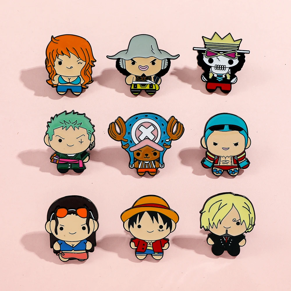 9 Pcs Creative Cartoon Brooch  - Embroidery Textile 评论和价格