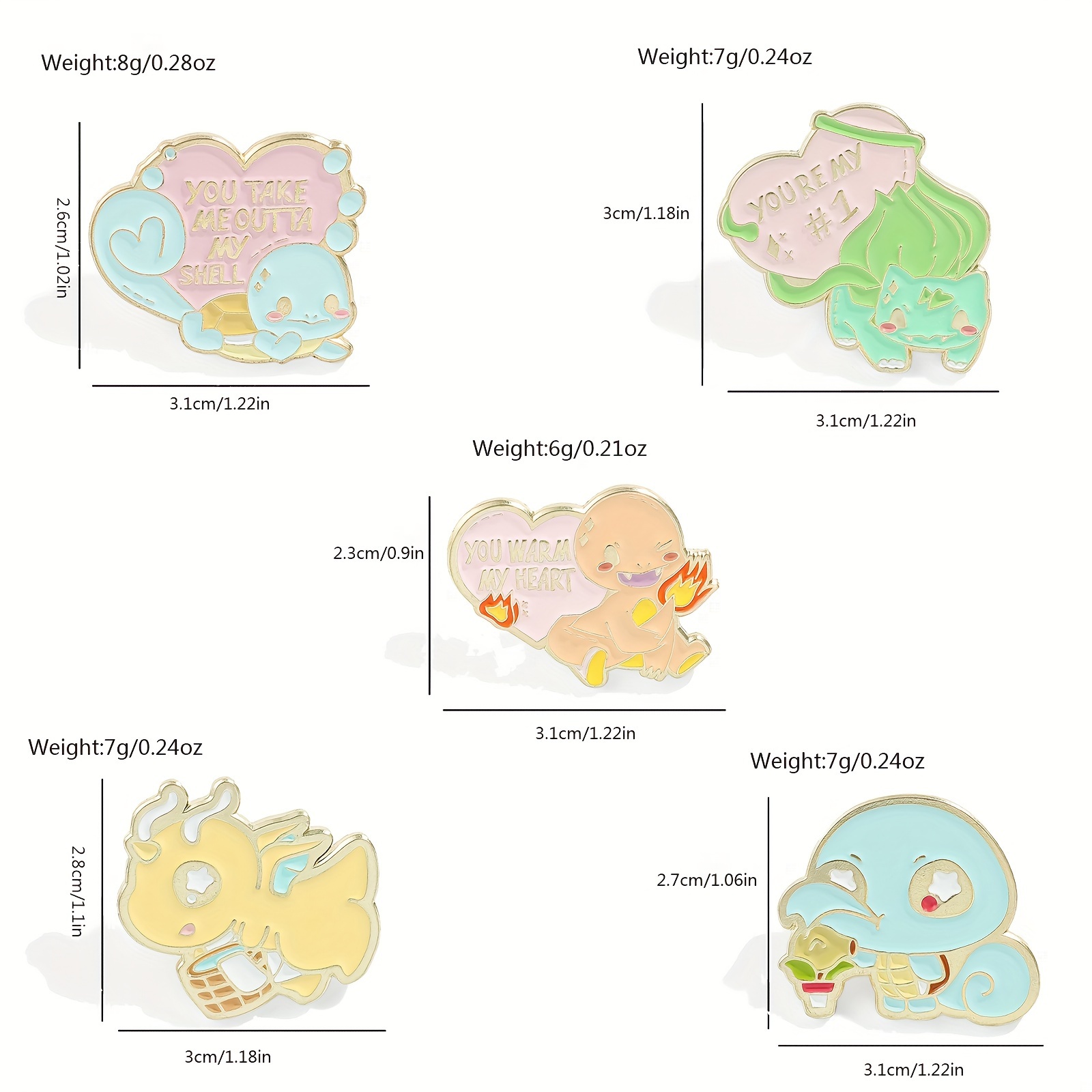 5 Pcs Cute Anime Brooch Person - Embroidery Textile 评论和价格