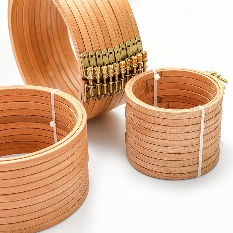 High Quality Beech Wood Embroi - Stitch Marker Ring 评论和价格