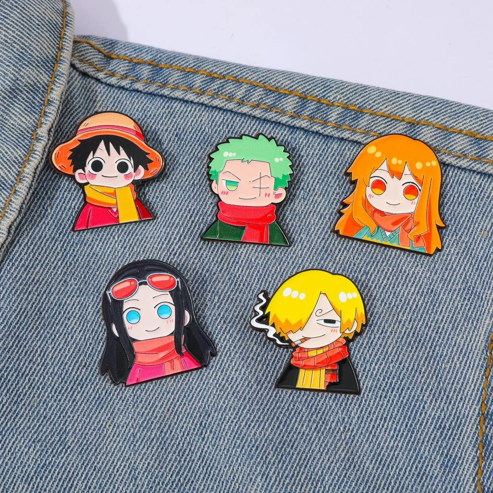 5 Pcs Cute Anime Cartoon Brooc - Embroidery Textile 评论和价格
