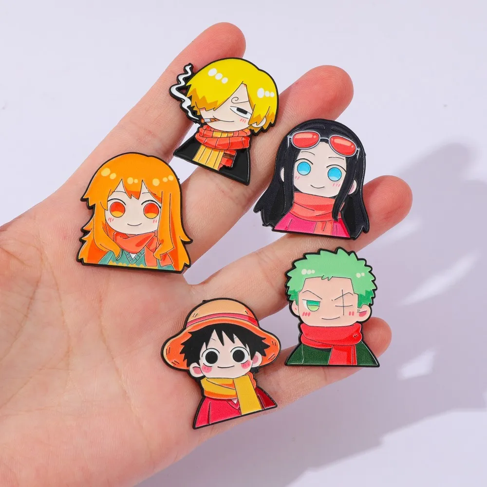 5 Pcs Cute Anime Cartoon Brooc - Embroidery Textile 评论和价格