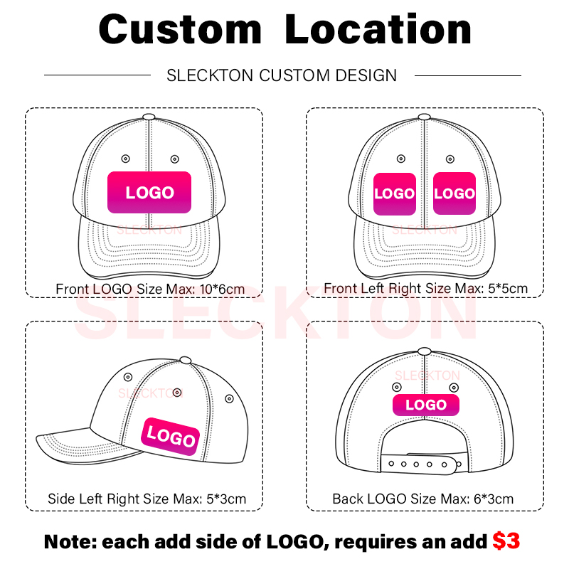 SLECKTON Logo Custom Baseball  - Embroidery Design Logo 评论和价格