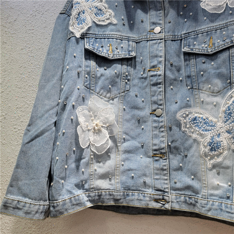 2026 Spring Autumn Korean Deni - Embroidery Jacket Jeans 评论和价格