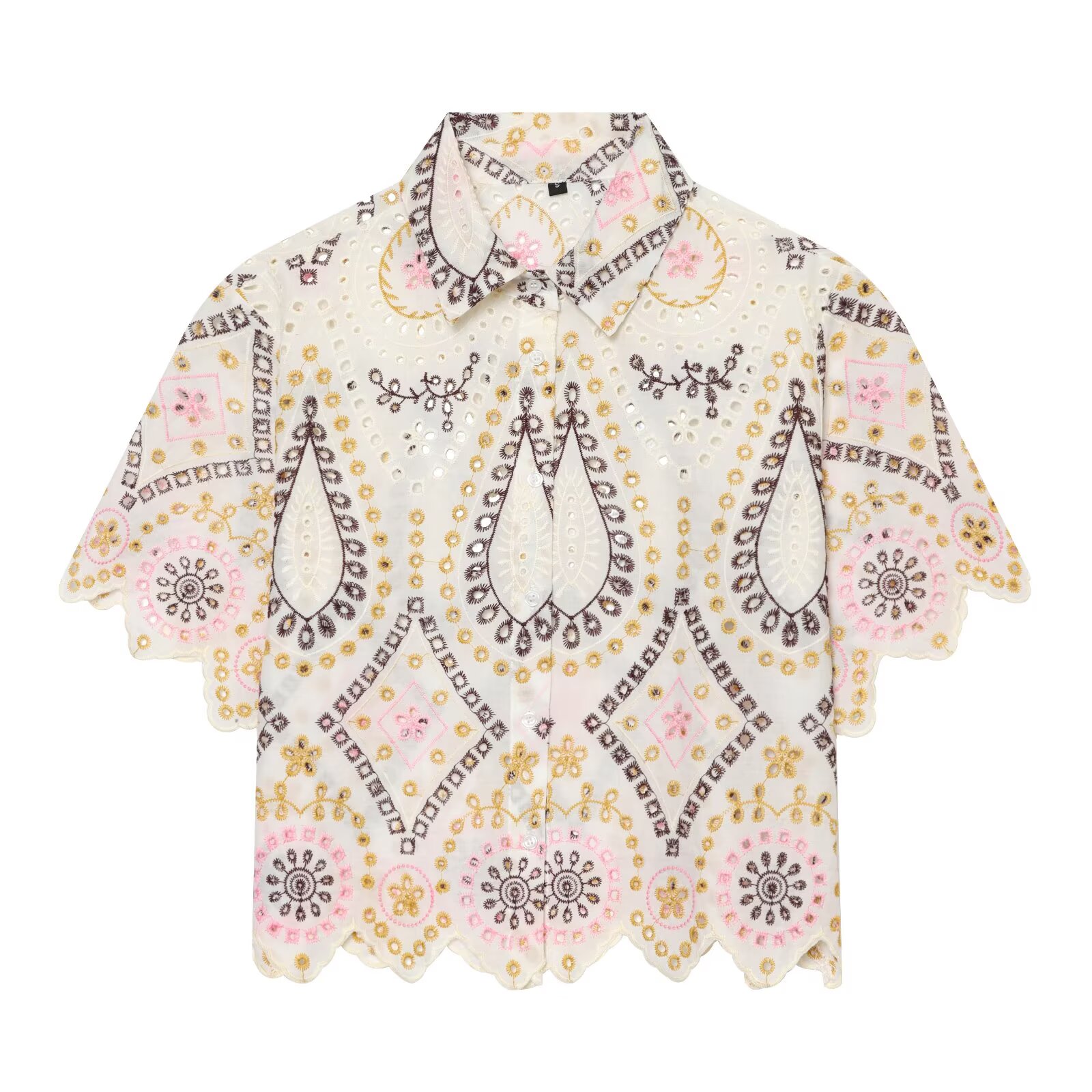 PRINTKAOIR Women's Fashion Hol - Embroidery Eyelet 评论和价格