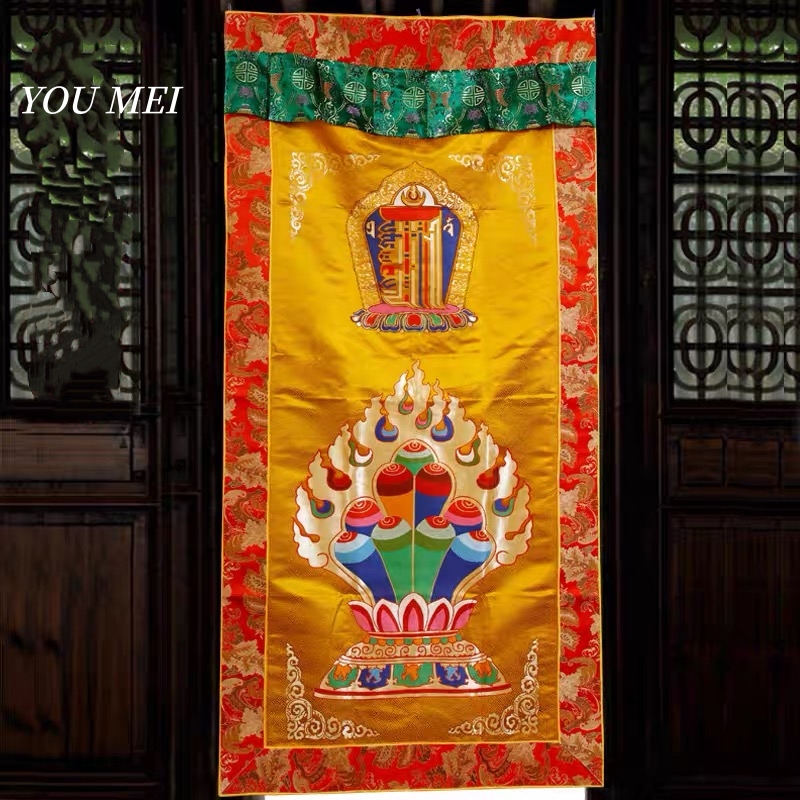 Tibetan-Style Door Curtain for - Embroidery Pattern 评论和价格