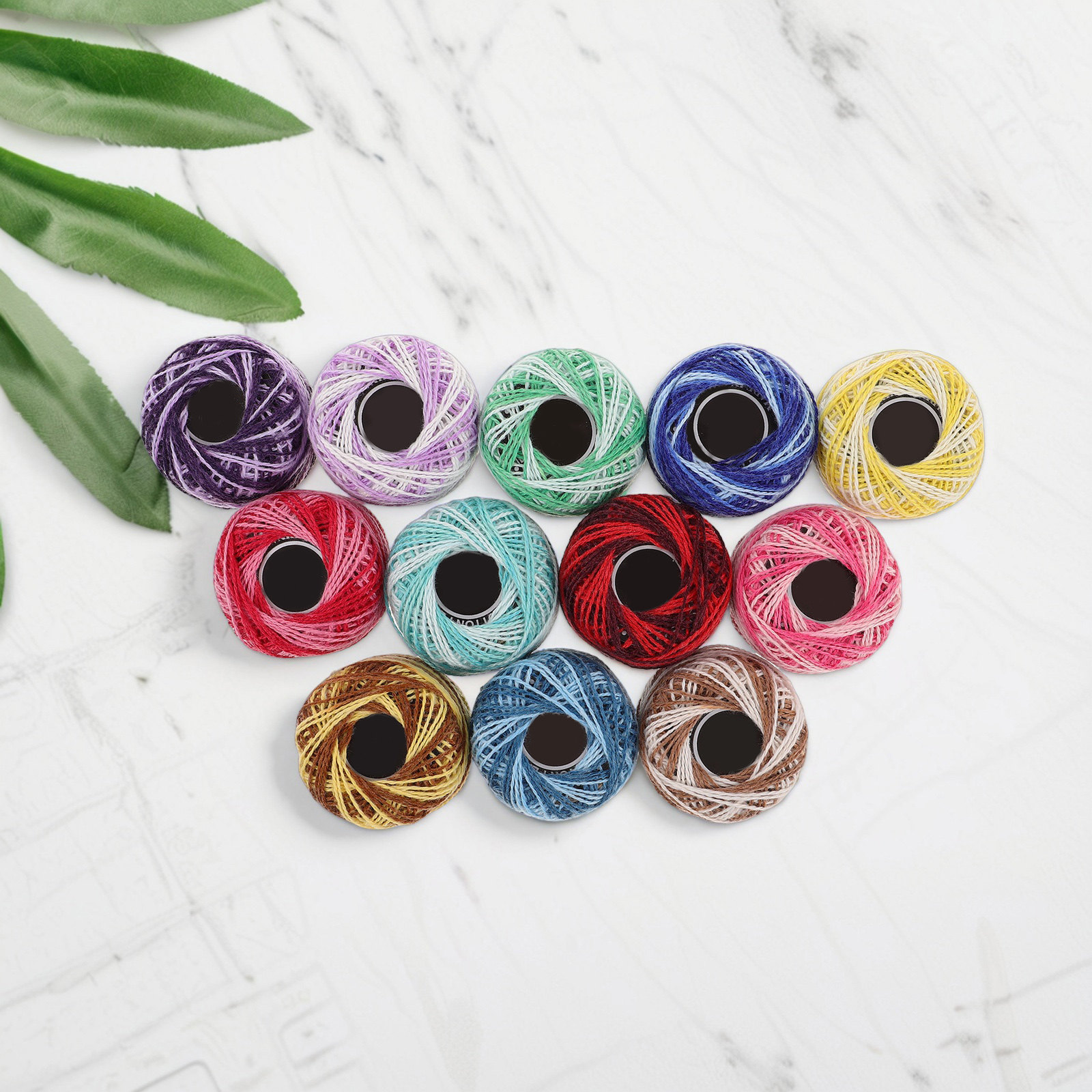 12Pcs Embroidery Cotton Thread - Embroidery Threads 评论和价格