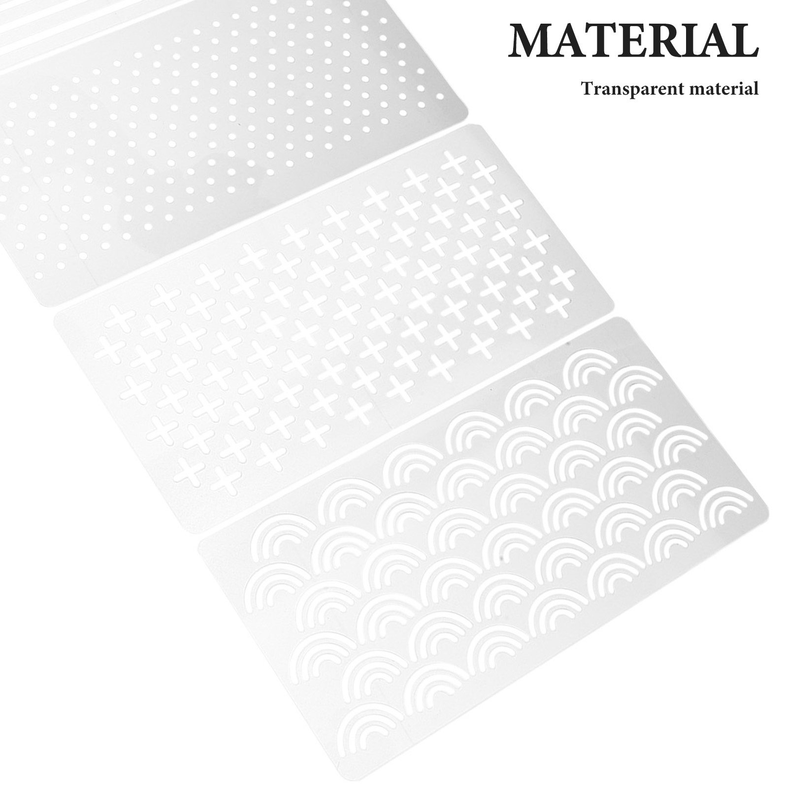 4Pcs Transparent Acrylic Quilt - Embroidery Pattern 评论和价格