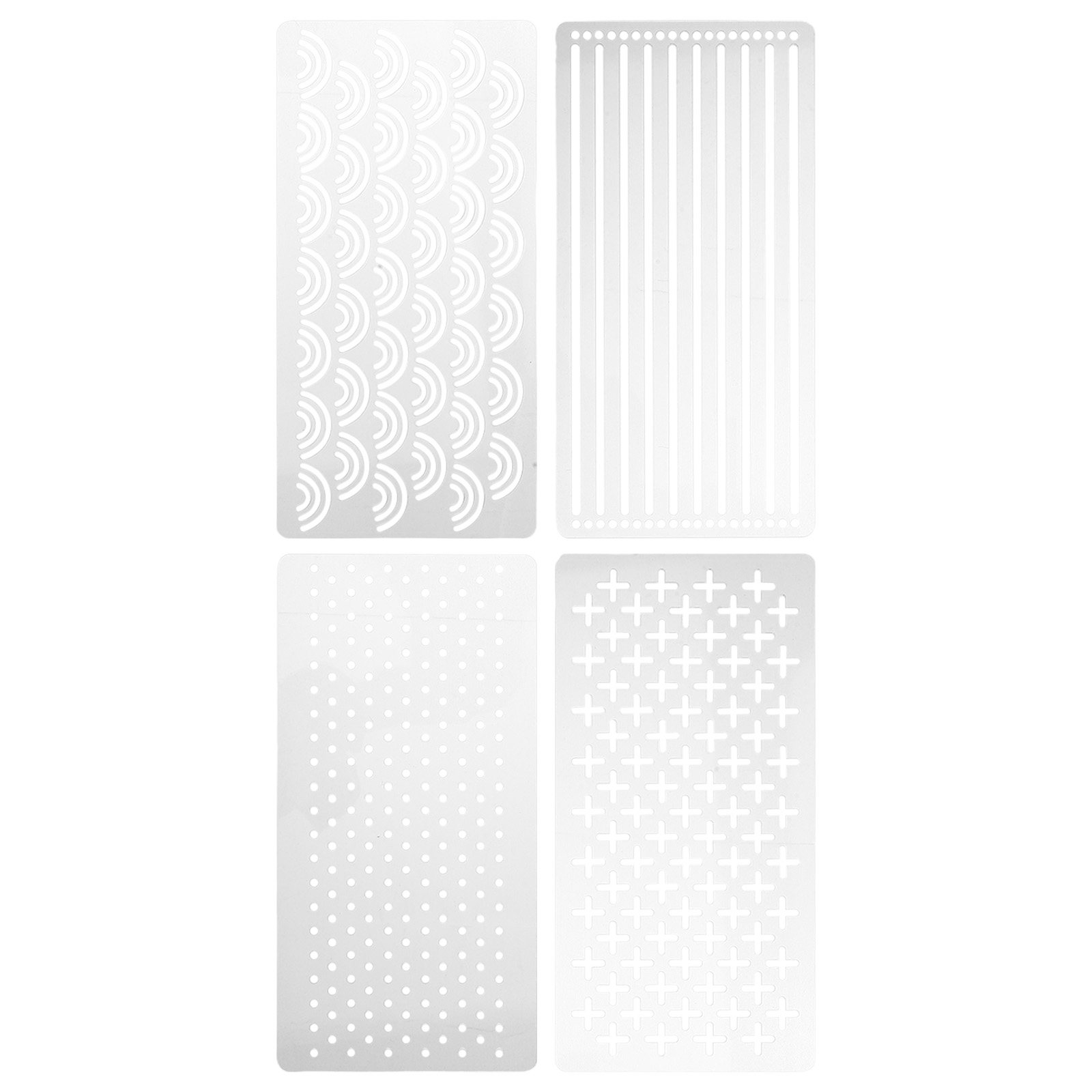 4Pcs Transparent Acrylic Quilt - Embroidery Pattern 评论和价格