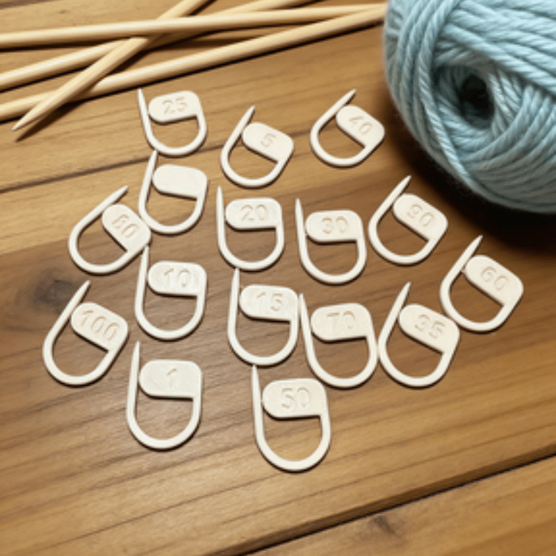 16PCS Digital Knitting Markers - Stitch Marker Ring 评论和价格