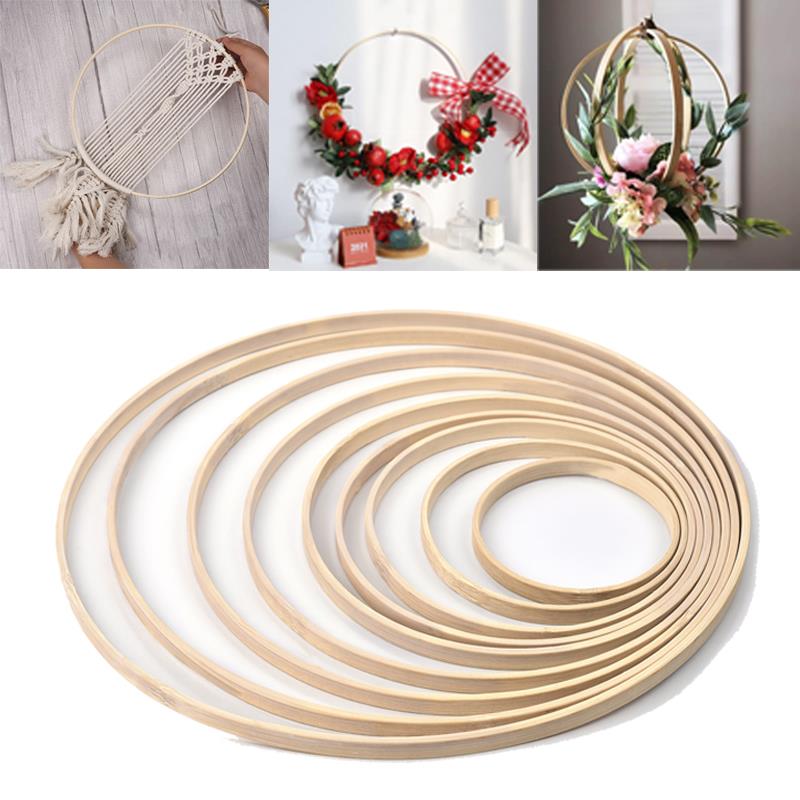 1/5Pcs 8-33cm Wooden DIY Handm - Stitch Marker Ring 评论和价格