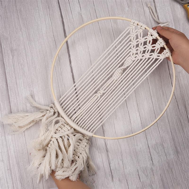 1/5Pcs 8-33cm Wooden DIY Handm - Stitch Marker Ring 评论和价格